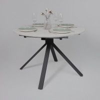 Стол DELON (Делон) 110 раздвижной 110(150)*75 Сабия/Черный Стол DELON (Делон) 110 раздвижной 110(150)*75 Сабия/Черный