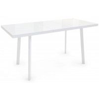 Стол ФИН 120 раздвижной 120(152)*70 белый/белый купить в Минске