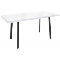 Стол ФИН 120 раздвижной 120(152)*70 белый/черный купить в Минске