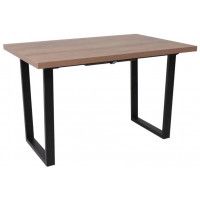 Стол FIT 120 (120-160)*85 дуб галифакс табак/черный