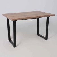 Стол FIT 120 (120-160)*85 дуб галифакс табак/черный купить в Минске Стол FIT 120 (120-160)*85 дуб галифакс табак/черный купить в Минске