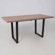 Стол FIT 120 (120-160)*85 дуб галифакс табак/черный купить в Минске