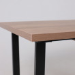 Стол FIT 120 (120-160)*85 дуб галифакс табак/черный купить в Минске