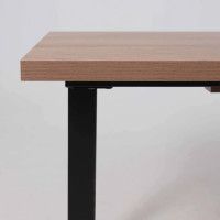 Стол FIT 120 (120-160)*85 дуб галифакс табак/черный купить в Минске Стол FIT 120 (120-160)*85 дуб галифакс табак/черный купить в Минске