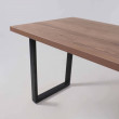 Стол FIT 120 (120-160)*85 дуб галифакс табак/черный купить в Минске