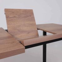 Стол FIT 120 (120-160)*85 дуб галифакс табак/черный купить в Минске Стол FIT 120 (120-160)*85 дуб галифакс табак/черный купить в Минске