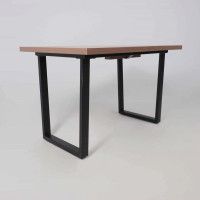 Стол FIT 120 (120-160)*85 дуб галифакс табак/черный купить в Минске Стол FIT 120 (120-160)*85 дуб галифакс табак/черный купить в Минске