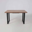 Стол FIT 120 (120-160)*85 дуб галифакс табак/черный купить в Минске