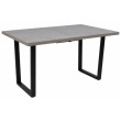 Стол FIT 140 (140-180)*85 бетон светлый/черный купить в Минске