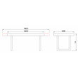 Стол FIT 140 (140-180)*85 бетон светлый/черный купить в Минске