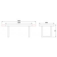 Стол FIT 140 (140-180)*85 бетон светлый/черный купить в Минске