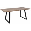 Стол FIT 140 (140-180)*85 дуб галифакс табак/черный купить в Минске