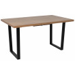 Стол FIT 140 (140-180)*85 дуб канзас/черный купить в Минске