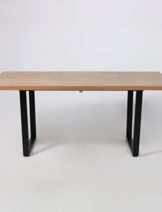 Стол FIT 140 (140-180)*85 дуб канзас/черный купить в Минске