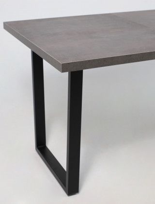 Стол FIT 140 (140-180)*85 хромикс бронза/черный купить в Минске