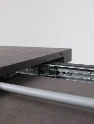 Стол FIT 140 (140-180)*85 хромикс бронза/черный купить в Минске