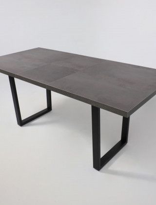 Стол FIT 140 (140-180)*85 хромикс бронза/черный купить в Минске