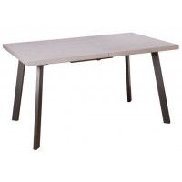 Стол Hagen 120 (120-160)*80 бетон светлый/черный