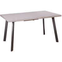 Стол Hagen 120 (120-160)*80 бетон светлый/черный купить в Минске