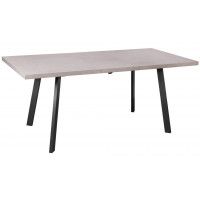 Стол Hagen 120 (120-160)*80 бетон светлый/черный купить в Минске