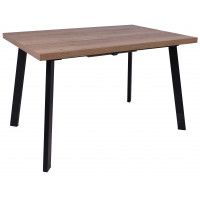 Стол Hagen 120 (120-160)*80 дуб табачный/черный