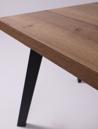 Стол Hagen 120 (120-160)*80 дуб табачный/черный купить в Минске