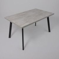 Стол Hagen 140 (140-180)*85 цемент/черный купить в Минске Стол Hagen 140 (140-180)*85 цемент/черный купить в Минске