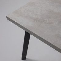 Стол Hagen 140 (140-180)*85 цемент/черный купить в Минске Стол Hagen 140 (140-180)*85 цемент/черный купить в Минске