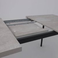 Стол Hagen 140 (140-180)*85 цемент/черный купить в Минске Стол Hagen 140 (140-180)*85 цемент/черный купить в Минске