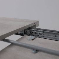 Стол Hagen 140 (140-180)*85 цемент/черный купить в Минске Стол Hagen 140 (140-180)*85 цемент/черный купить в Минске