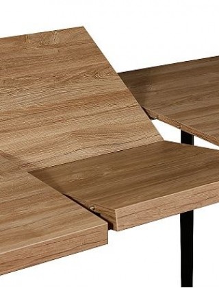 Стол Hagen 140 (140-180)*85 дуб канзас/черный купить в Минске