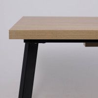 Стол Hagen 140 (140-180)*85 дуб вотан/черный купить в Минске Стол Hagen 140 (140-180)*85 дуб вотан/черный купить в Минске