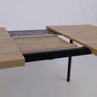 Стол Hagen 140 (140-180)*85 дуб вотан/черный купить в Минске