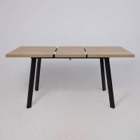 Стол Hagen 140 (140-180)*85 дуб вотан/черный купить в Минске