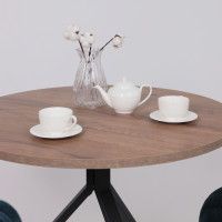 Стол JOY 90*90*75 дуб/черный купить в Минске Стол JOY 90*90*75 дуб/черный купить в Минске