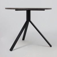 Стол JOY 90*90*75 камень темный/черный купить в Минске