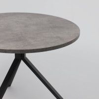 Стол JOY 90*90*75 камень темный/черный купить в Минске