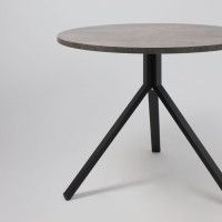 Стол JOY 90*90*75 камень темный/черный купить в Минске