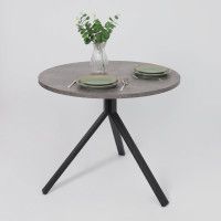 Стол JOY 90*90*75 камень темный/черный купить в Минске