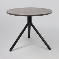 Стол JOY 90*90*75 камень темный/черный купить в Минске