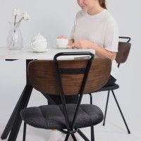 Стол JOY 90*90*75 monte belo/черный купить в Минске