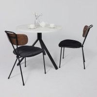 Стол JOY 90*90*75 monte belo/черный купить в Минске