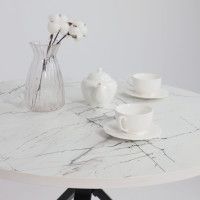 Стол JOY 90*90*75 monte belo/черный купить в Минске