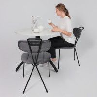 Стол JOY 90*90*75 сабия/черный купить в Минске