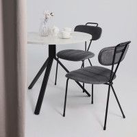 Стол JOY 90*90*75 сабия/черный купить в Минске