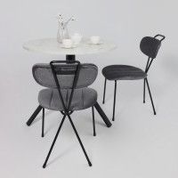 Стол JOY 90*90*75 сабия/черный купить в Минске