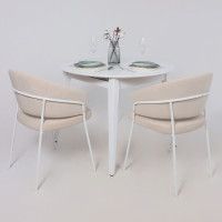 Кресло JUST (Джаст) бежевый Brandy Light 03/белый купить в Минске