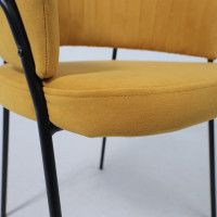 Кресло JUST (Джаст) горчичный Brandy Light 16/черный купить в Минске