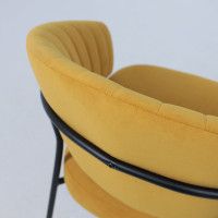 Кресло JUST (Джаст) горчичный Brandy Light 16/черный купить в Минске