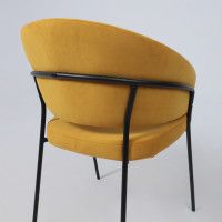 Кресло JUST (Джаст) горчичный Brandy Light 16/черный купить в Минске